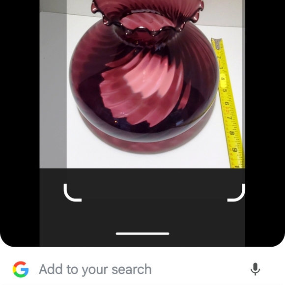 Vintage Amythyst Hurricane Swirl Style Lamp - Picture 3 of 12